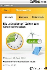 Neue App macht &Ouml;kostrom-Erzeugung sichtbar: Screenshot