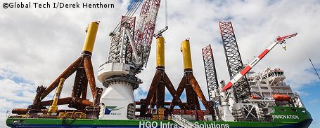 Offshore-Windpark DanTysk: Bau hat begonnen