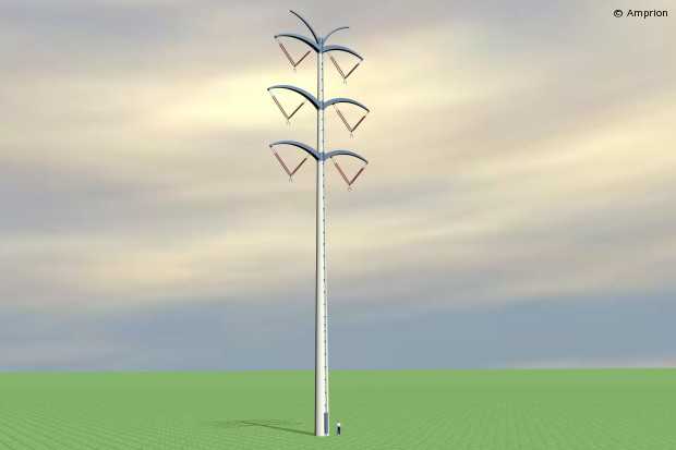 Amprion testet neue Strommasten