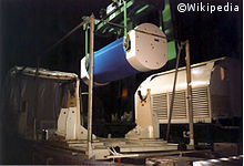 Castor-Transport: Verladung eines Castor-Behälters