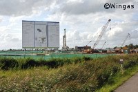 Baustelle für Erdgasspeicher in Jemgum