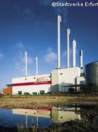 Gaskraftwerk in Erfurt