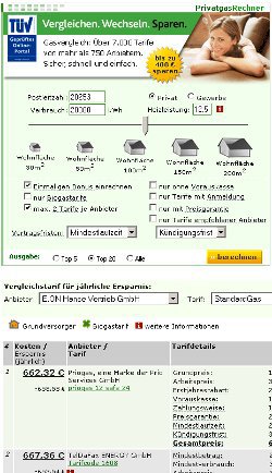 Gasanbieterwechsel mit dem Tarifrechner von Gastipp.de